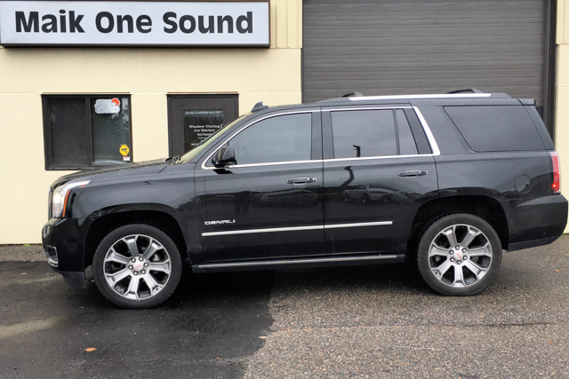2017 GMC Suburban with professional window tint in North Bay
